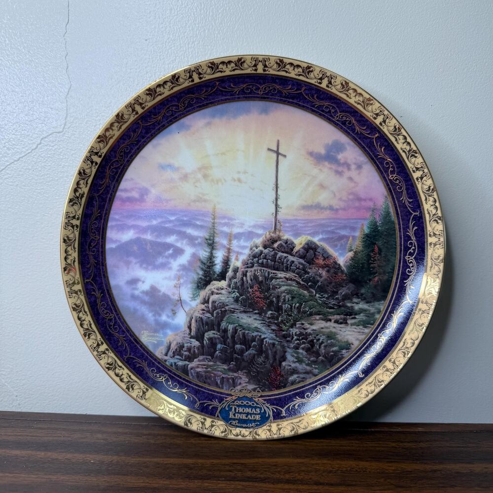 Thomas Kinkade Sunrise Millennial Exclusive Edition Collector Plate 2000